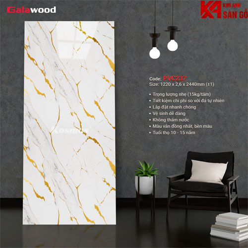Tấm Ốp Tường PVC Giả Đá Galawood-237
